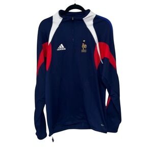 Vintage 2000's Adidas France National Soccer Track Jacket M
